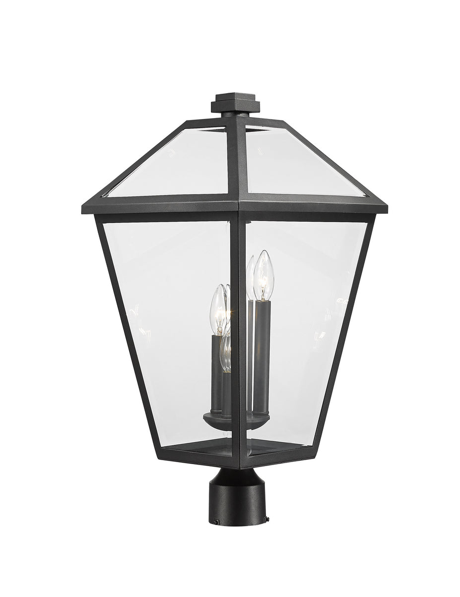 Z-Lite - 579PHXLR-BK - Three Light Outdoor Post Mount Fixture - Talbot - Black