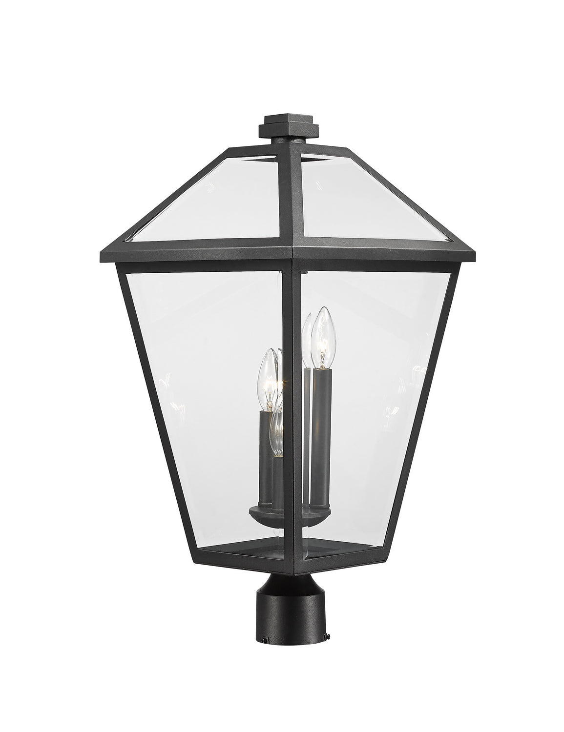 Z-Lite - 579PHXLR-BK - Three Light Outdoor Post Mount Fixture - Talbot - Black