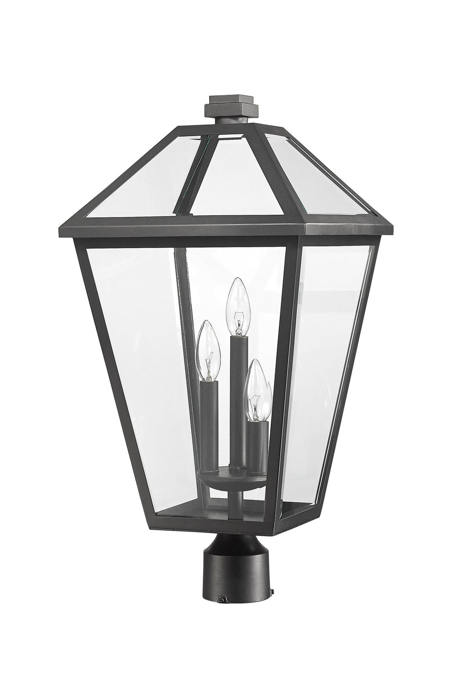 Z-Lite - 579PHXLR-BK - Three Light Outdoor Post Mount Fixture - Talbot - Black