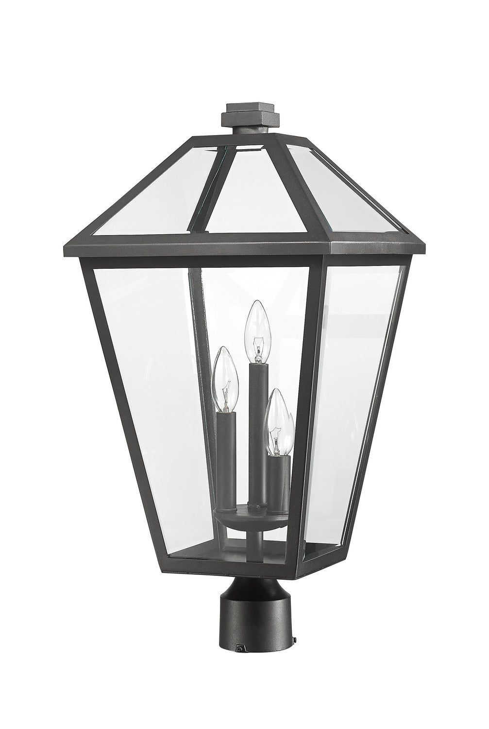 Z-Lite - 579PHXLR-BK - Three Light Outdoor Post Mount Fixture - Talbot - Black