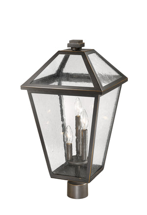 Z-Lite - 579PHXLR-ORB - Three Light Outdoor Post Mount Fixture - Talbot - Oil Rubbed Bronze