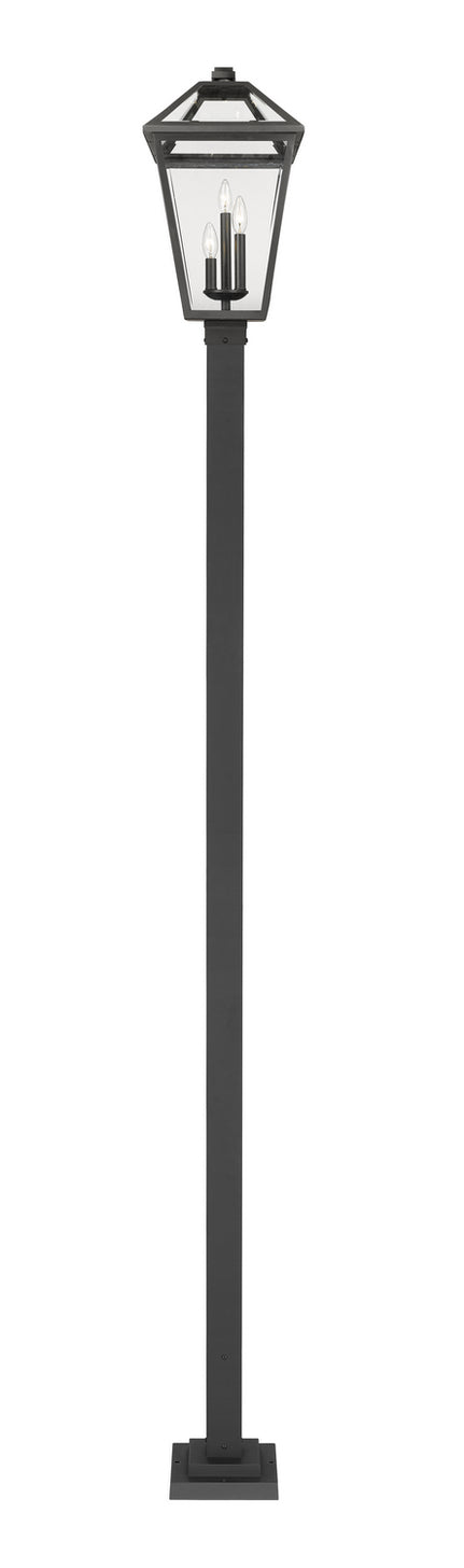 Z-Lite - 579PHXLS-536P-BK - Three Light Outdoor Post Mounted Fixture - Talbot - Black