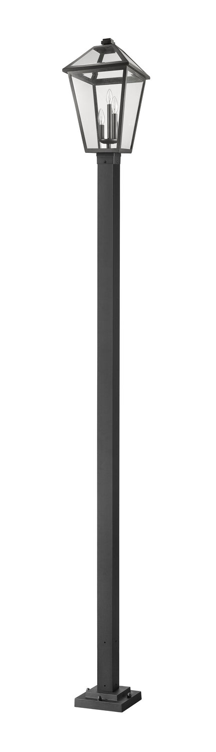Z-Lite - 579PHXLS-536P-BK - Three Light Outdoor Post Mounted Fixture - Talbot - Black
