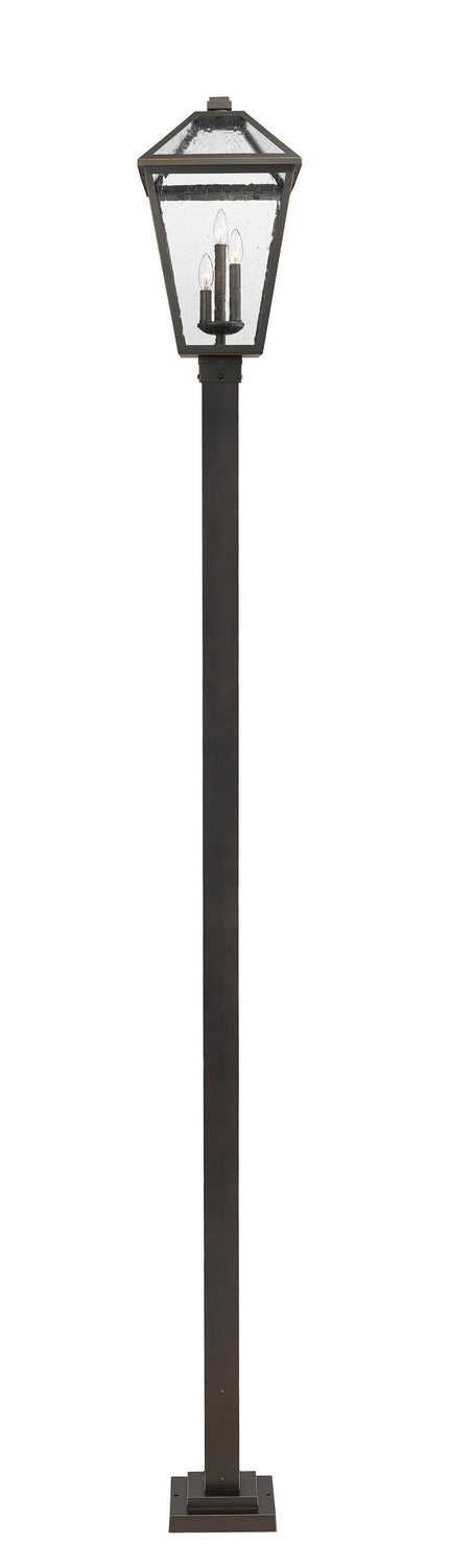 Z-Lite - 579PHXLS-536P-ORB - Three Light Outdoor Post Mounted Fixture - Talbot - Oil Rubbed Bronze