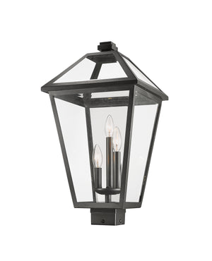 Z-Lite - 579PHXLS-BK - Three Light Outdoor Post Mount Fixture - Talbot - Black