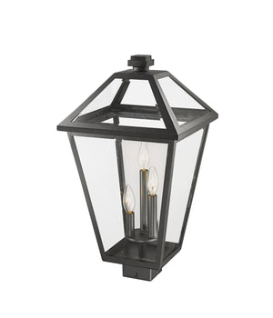 Z-Lite - 579PHXLS-BK - Three Light Outdoor Post Mount Fixture - Talbot - Black