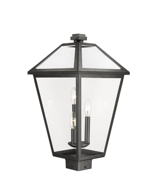 Z-Lite - 579PHXLS-BK - Three Light Outdoor Post Mount Fixture - Talbot - Black