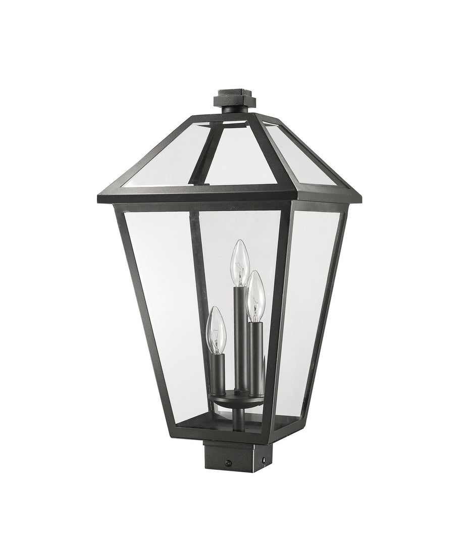 Z-Lite - 579PHXLS-BK - Three Light Outdoor Post Mount Fixture - Talbot - Black