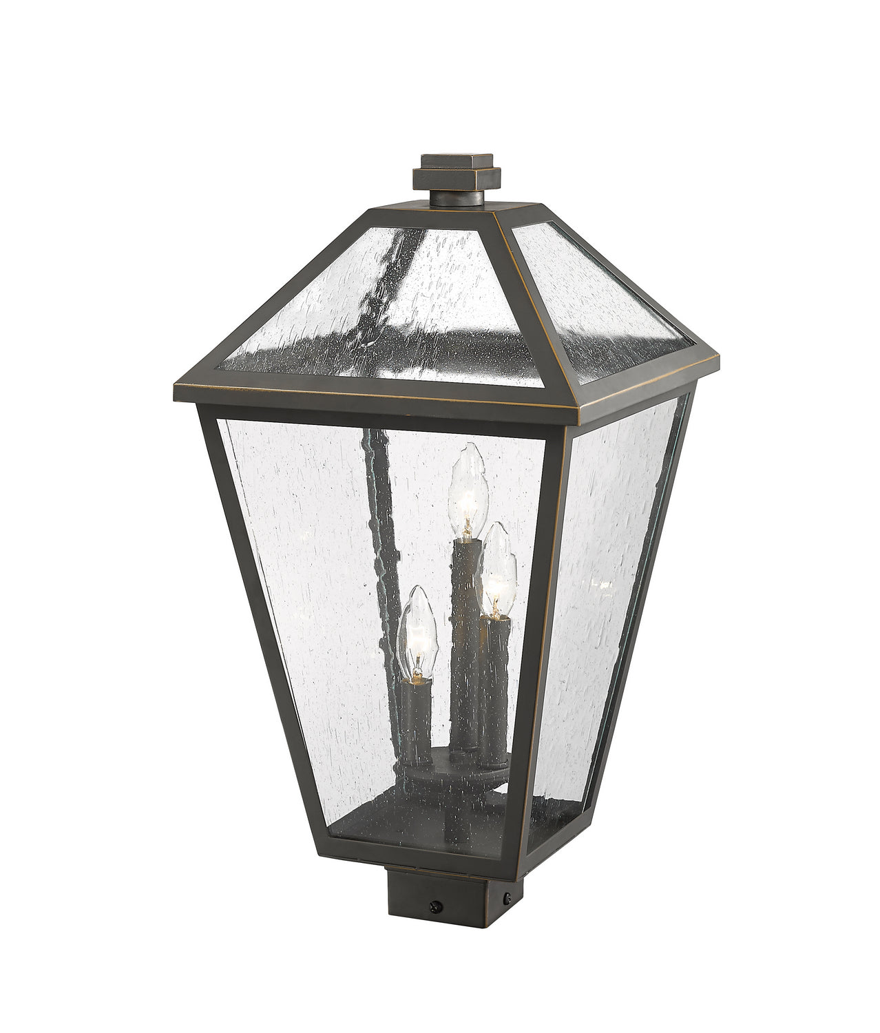 Z-Lite - 579PHXLS-ORB - Three Light Outdoor Post Mount Fixture - Talbot - Oil Rubbed Bronze