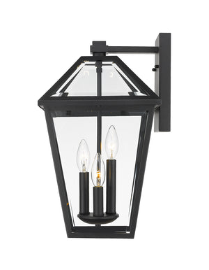 Z-Lite - 579XL-BK - Three Light Outdoor Wall Light - Talbot - Black