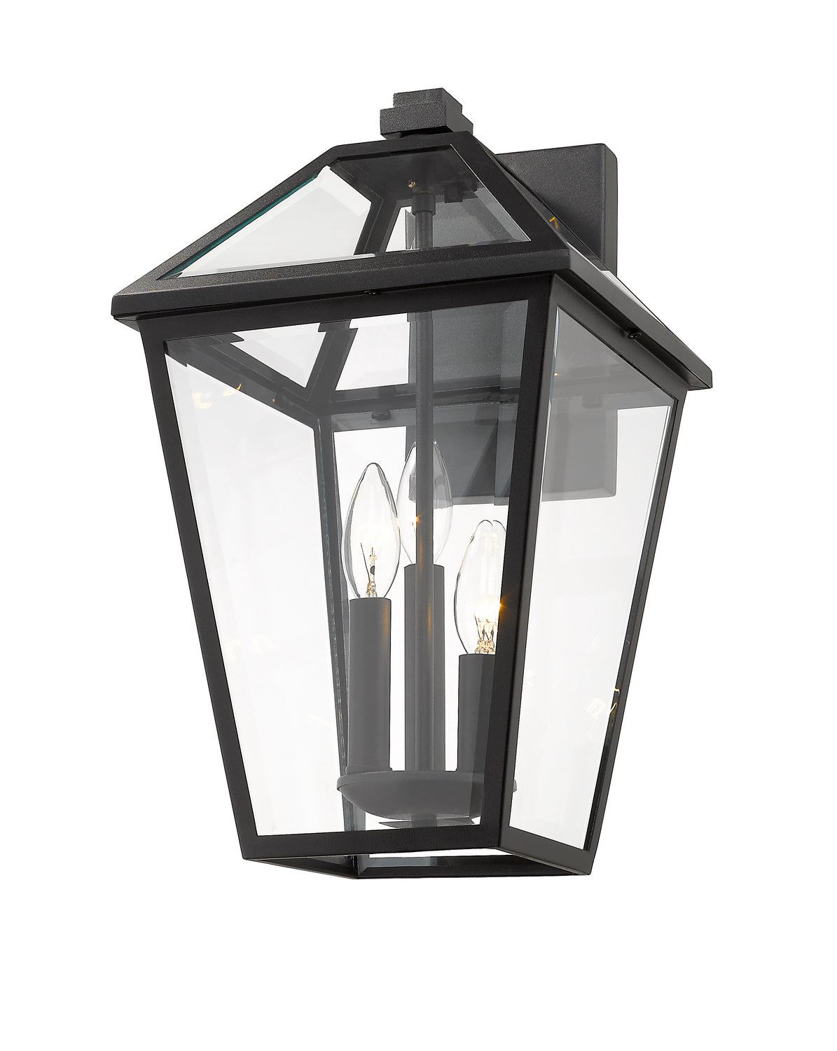 Z-Lite - 579XL-BK - Three Light Outdoor Wall Light - Talbot - Black