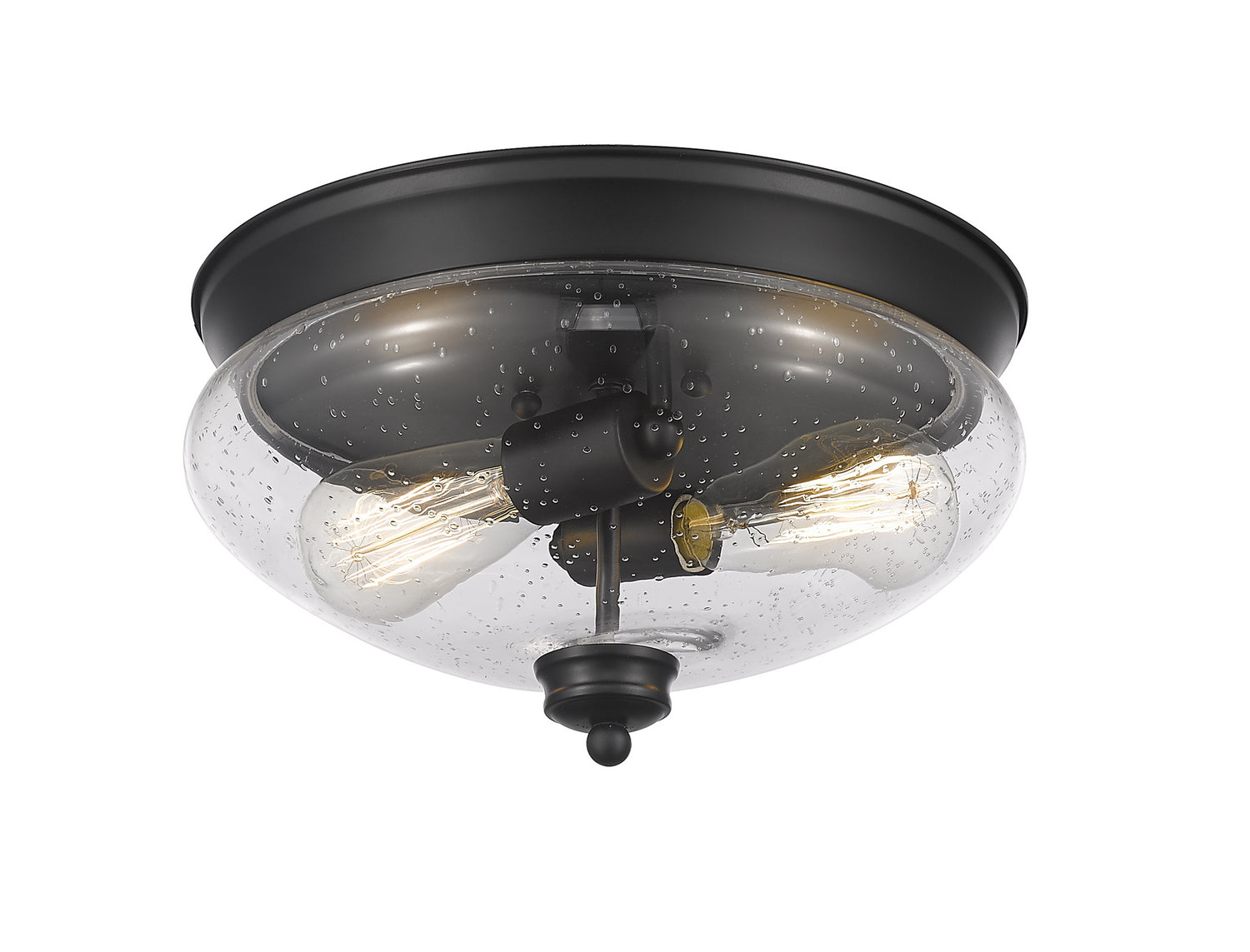 Z-Lite - 722F2-MB - Two Light Flush Mount - Amon - Matte Black