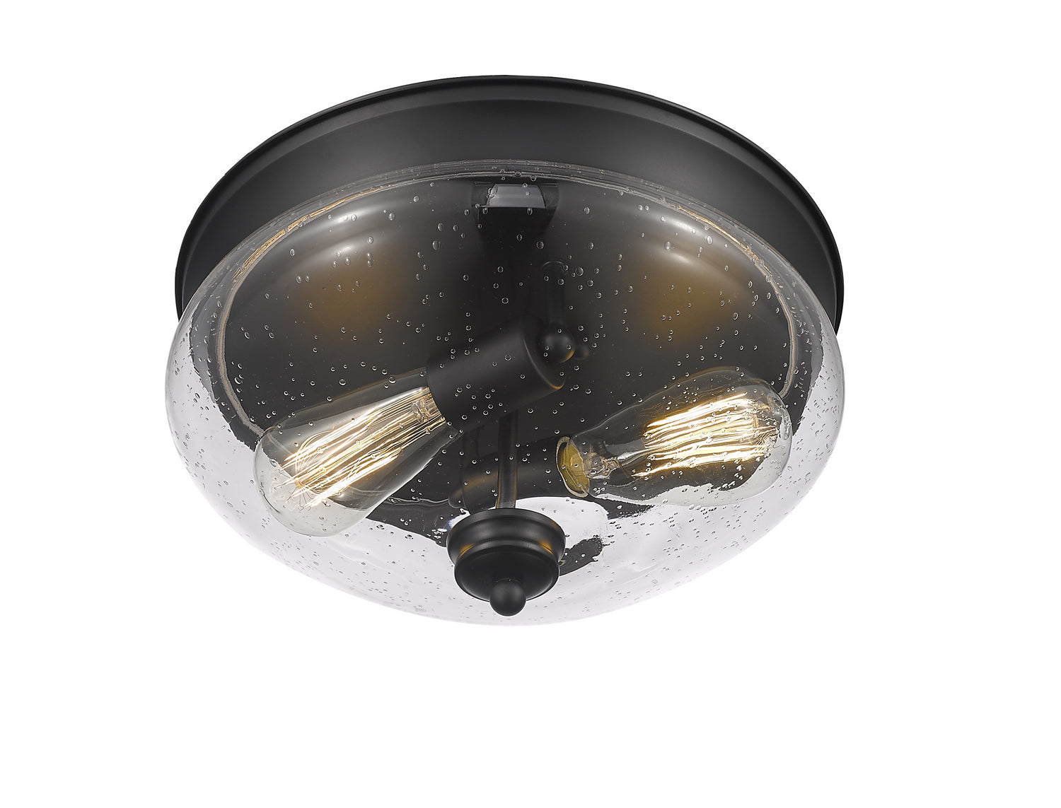 Z-Lite - 722F2-MB - Two Light Flush Mount - Amon - Matte Black