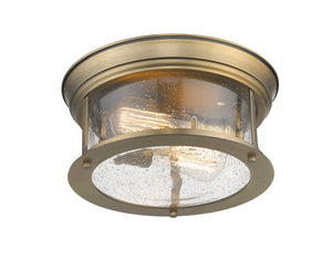 Z-Lite - 727F10-HBR - Two Light Flush Mount - Sonna - Heritage Brass