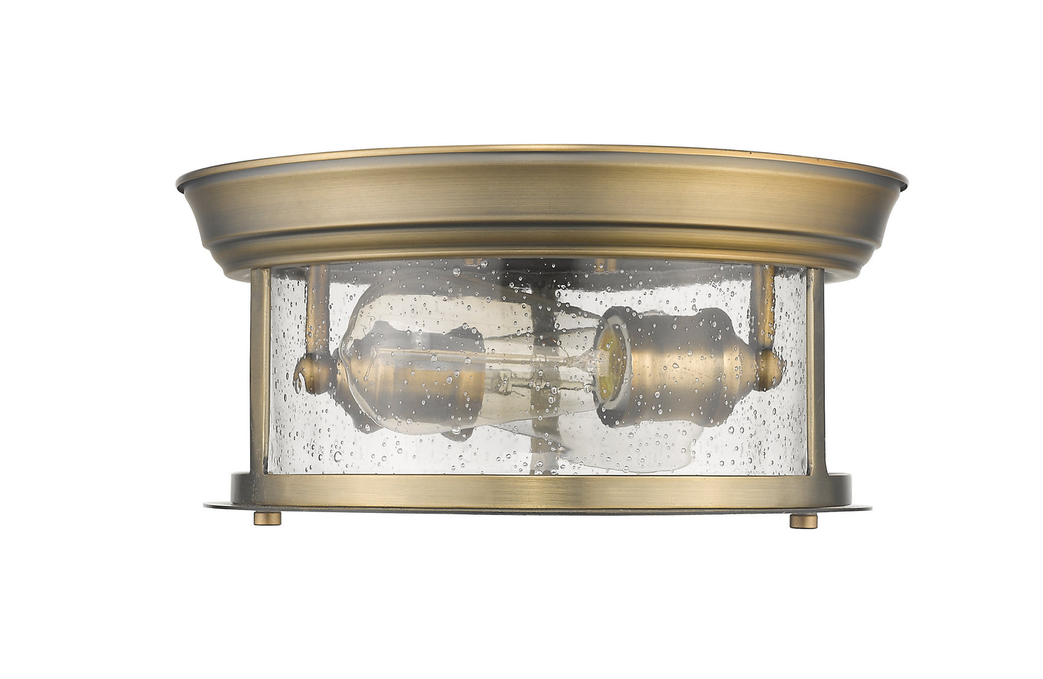 Z-Lite - 727F10-HBR - Two Light Flush Mount - Sonna - Heritage Brass