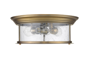 Z-Lite - 727F16-HBR - Three Light Flush Mount - Sonna - Heritage Brass