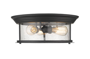 Z-Lite - 727F16-MB - Three Light Flush Mount - Sonna - Matte Black