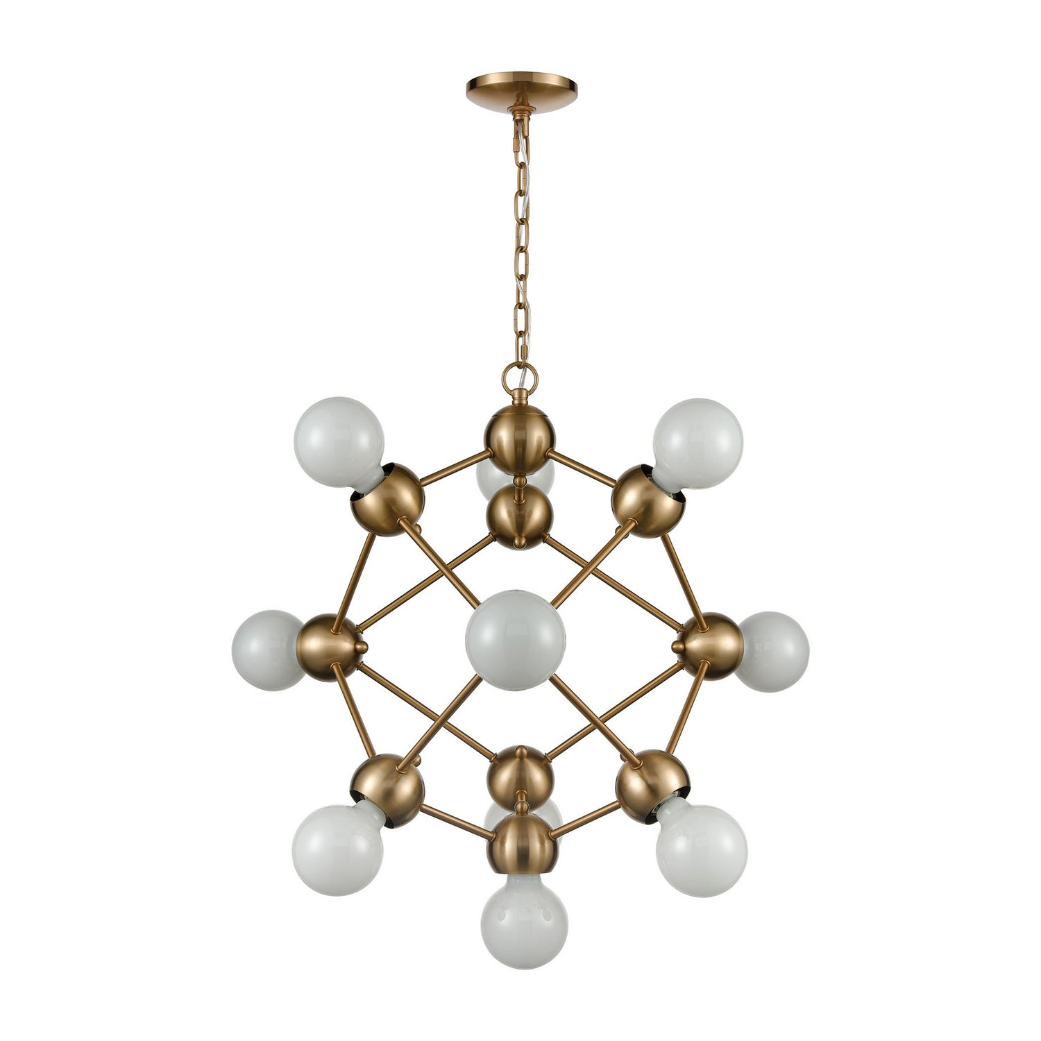 ELK Home - D4344 - Ten Light Chandelier - Satin Brass