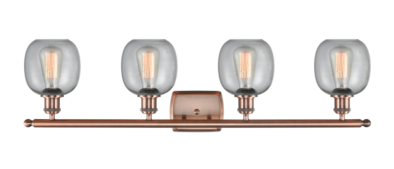 Innovations - 516-4W-AC-G104 - Four Light Bath Vanity - Ballston - Antique Copper