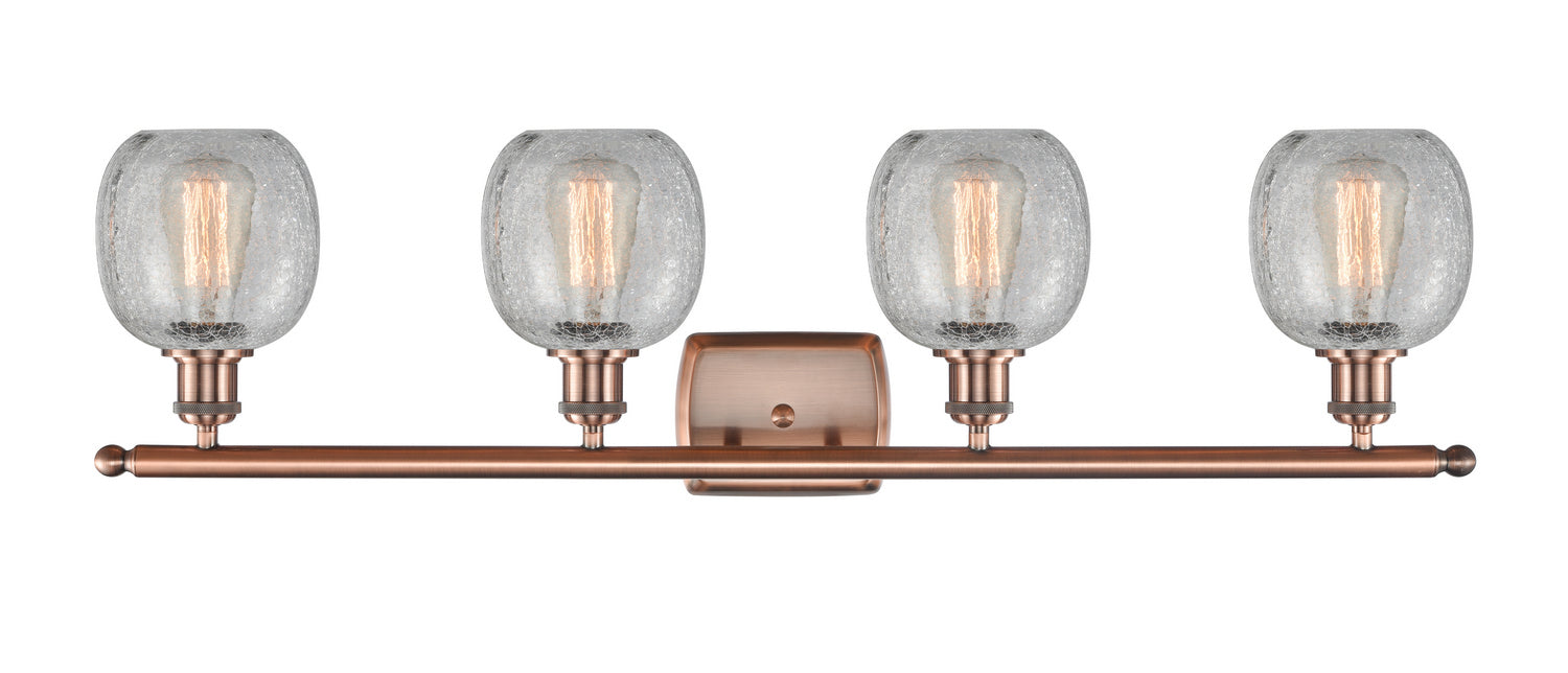 Innovations - 516-4W-AC-G105 - Four Light Bath Vanity - Ballston - Antique Copper