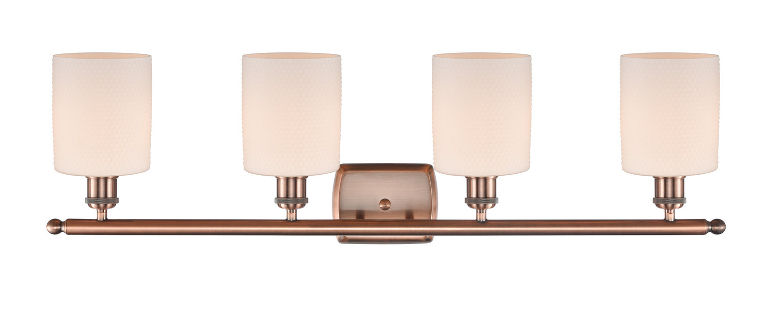 Innovations - 516-4W-AC-G111 - Four Light Bath Vanity - Ballston - Antique Copper