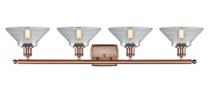 Innovations - 516-4W-AC-G132 - Four Light Bath Vanity - Ballston - Antique Copper