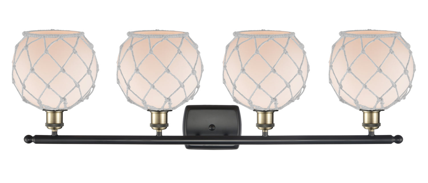 Innovations - 516-4W-BAB-G121-8RW - Four Light Bath Vanity - Ballston - Black Antique Brass