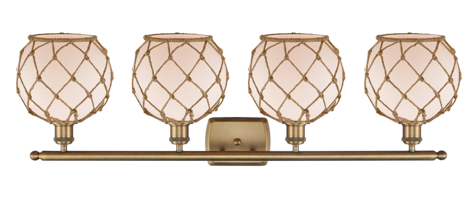 Innovations - 516-4W-BB-G121-8RB - Four Light Bath Vanity - Ballston - Brushed Brass