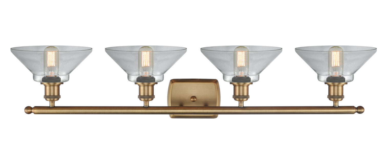 Innovations - 516-4W-BB-G132 - Four Light Bath Vanity - Ballston - Brushed Brass