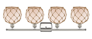 Innovations - 516-4W-PN-G121-8RB - Four Light Bath Vanity - Ballston - Polished Nickel