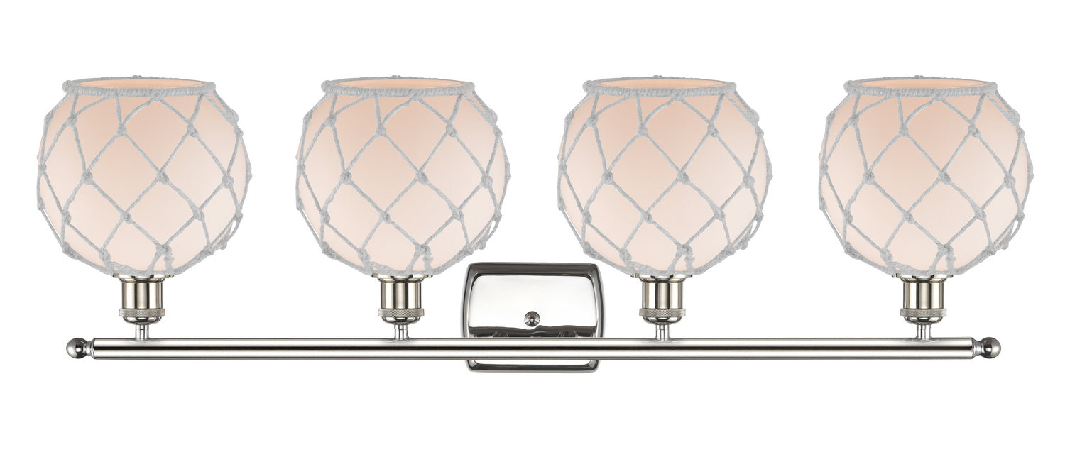 Innovations - 516-4W-PN-G121-8RW - Four Light Bath Vanity - Ballston - Polished Nickel