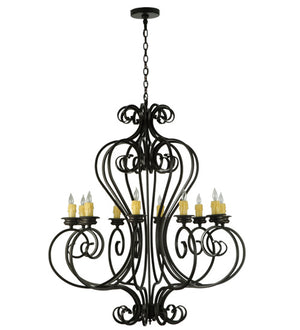 Meyda Tiffany - 160807 - Ten Light Chandelier - Fernando - Timeless Bronze