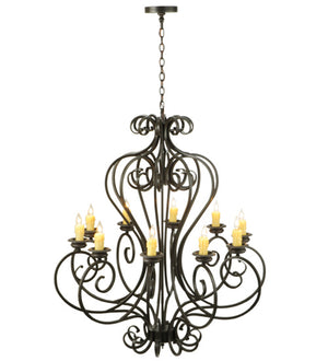 Meyda Tiffany - 160807 - Ten Light Chandelier - Fernando - Timeless Bronze