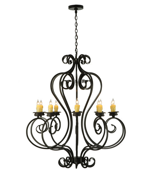 Meyda Tiffany - 160807 - Ten Light Chandelier - Fernando - Timeless Bronze