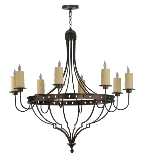 Meyda Tiffany - 160814 - Eight Light Chandelier - Bottini - Mahogany Bronze