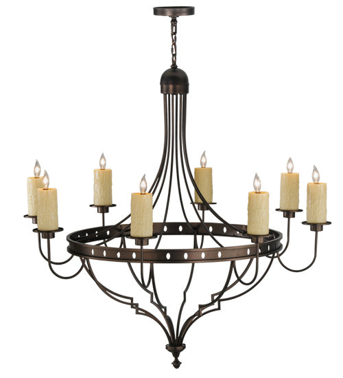 Meyda Tiffany - 160814 - Eight Light Chandelier - Bottini - Mahogany Bronze