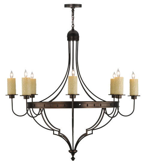 Meyda Tiffany - 160814 - Eight Light Chandelier - Bottini - Mahogany Bronze