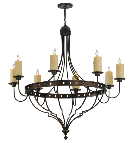 Meyda Tiffany - 160814 - Eight Light Chandelier - Bottini - Mahogany Bronze