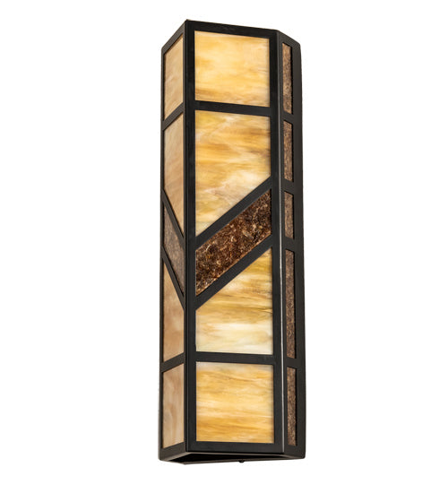 Meyda Tiffany - 218919 - Two Light Wall Sconce - Santa Fe - Flat Black