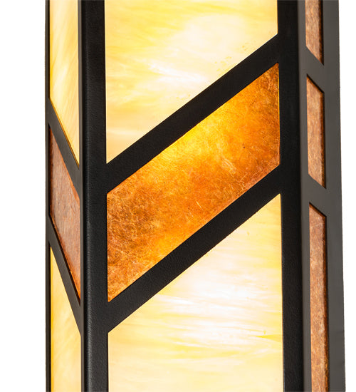 Meyda Tiffany - 218919 - Two Light Wall Sconce - Santa Fe - Flat Black