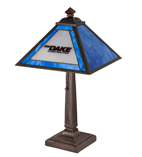 Meyda Tiffany - 219517 - One Light Table Lamp - Personalized - Craftsman Brown,Mahogany Bronze