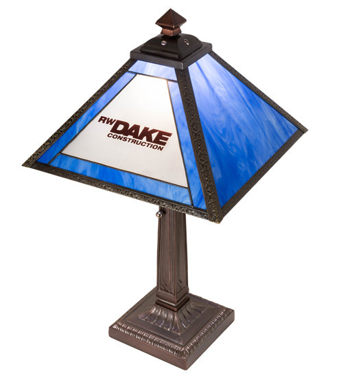 Meyda Tiffany - 219517 - One Light Table Lamp - Personalized - Craftsman Brown,Mahogany Bronze