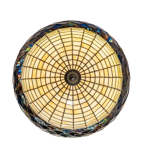 Meyda Tiffany - 220216 - Three Light Pendant - Greenbriar Oak - Timeless Bronze