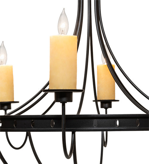 Meyda Tiffany - 220739 - Eight Light Chandelier - Bottini - Textured Black