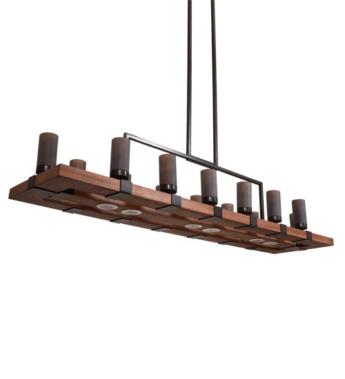 Meyda Tiffany - 220740 - 14 Light Chandelier - Grand Terrace - Walnut Stained And Timeless Bronze