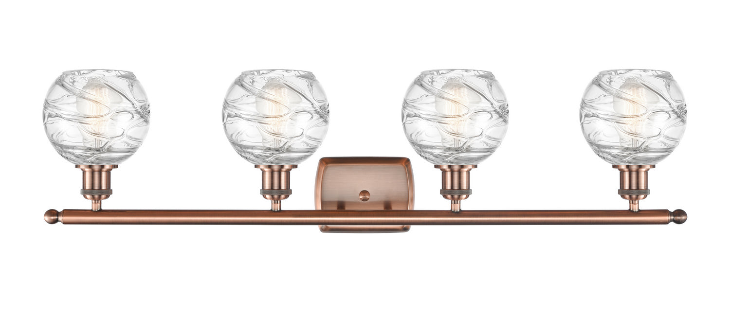 Innovations - 516-4W-AC-G1213-6 - Four Light Bath Vanity - Ballston - Antique Copper