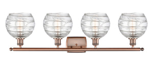 Innovations - 516-4W-AC-G1213-8 - Four Light Bath Vanity - Ballston - Antique Copper