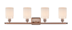 Innovations - 516-4W-AC-G341 - Four Light Bath Vanity - Ballston - Antique Copper