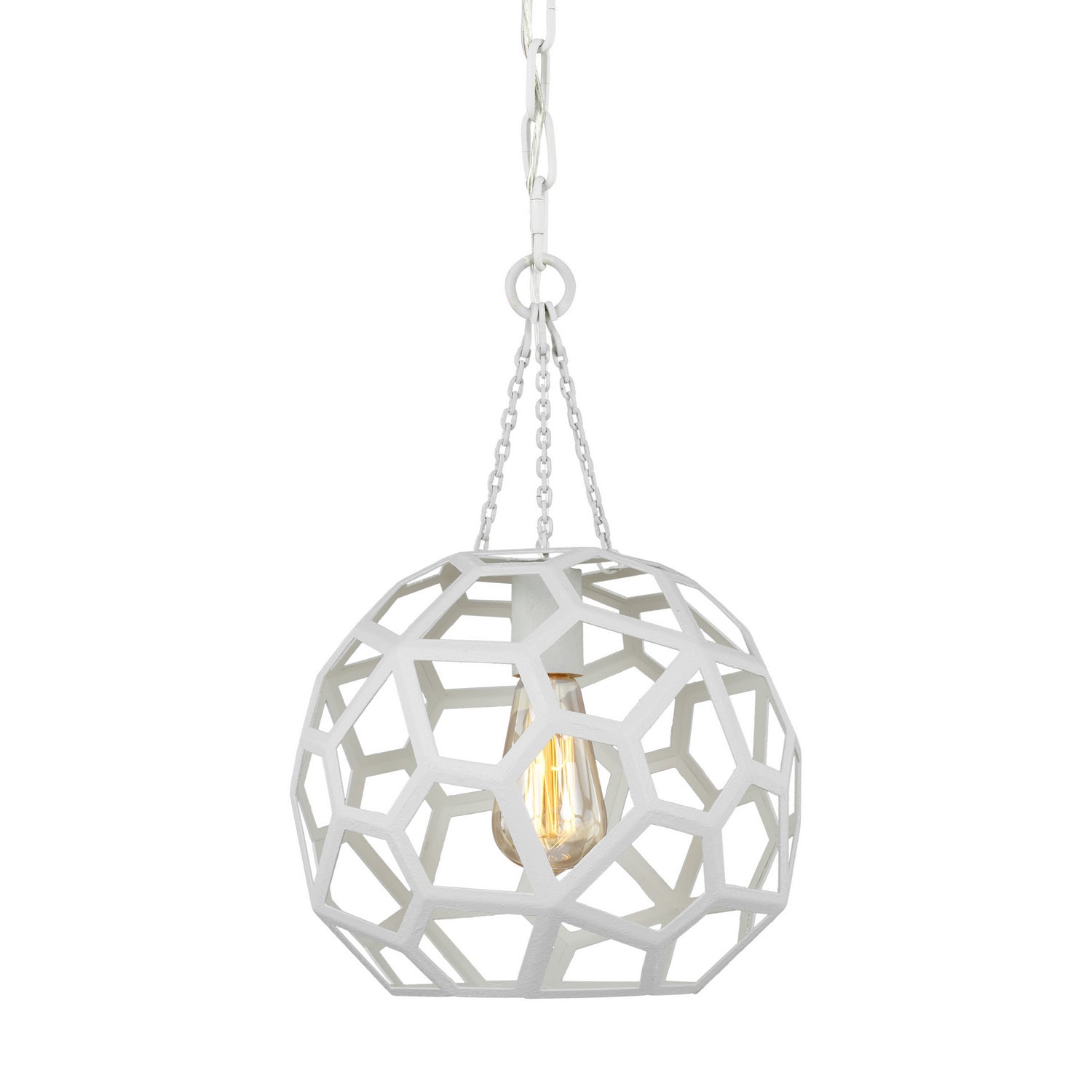 Visual Comfort Studio - AP1051PMW - One Light Pendant - Feccetta - Paper Mache White