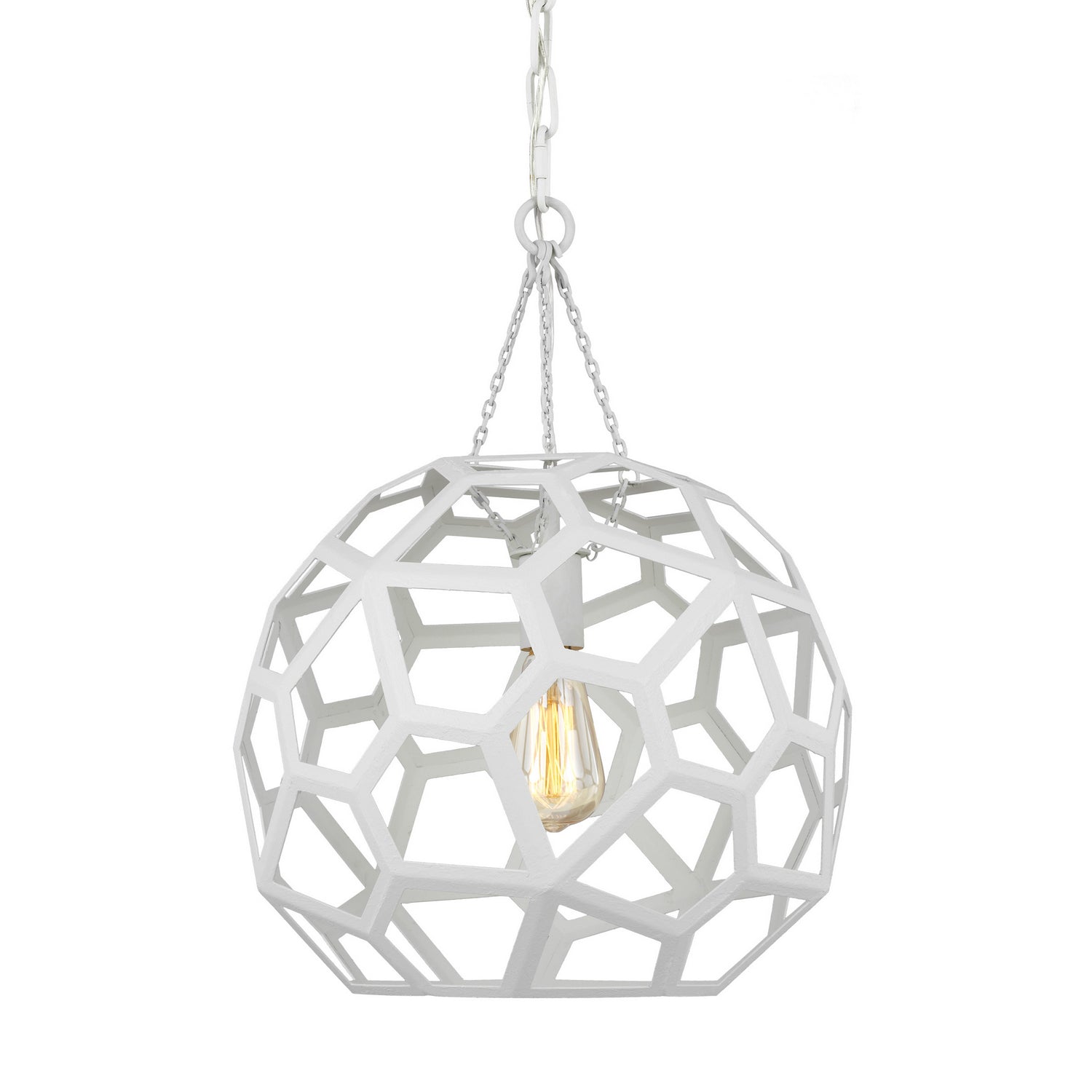 Visual Comfort Studio - AP1061PMW - One Light Pendant - Feccetta - Paper Mache White